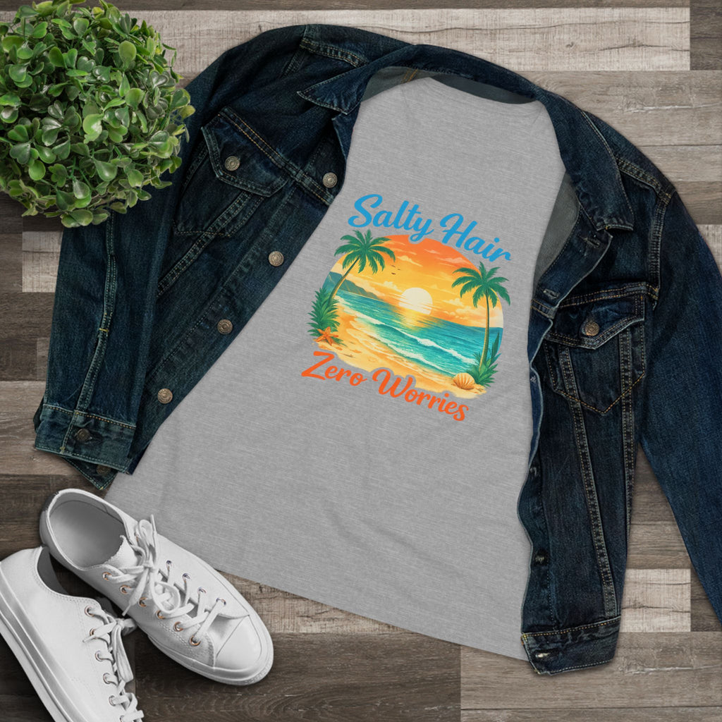 Salty Hair Zero Worries Women's Cotton Tee