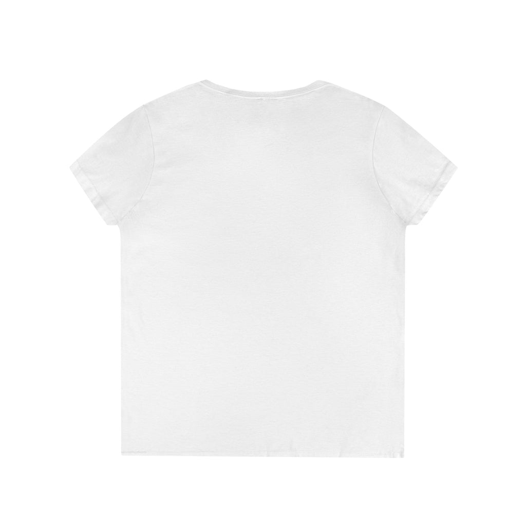 Peonies Ladies' V-Neck T-Shirt