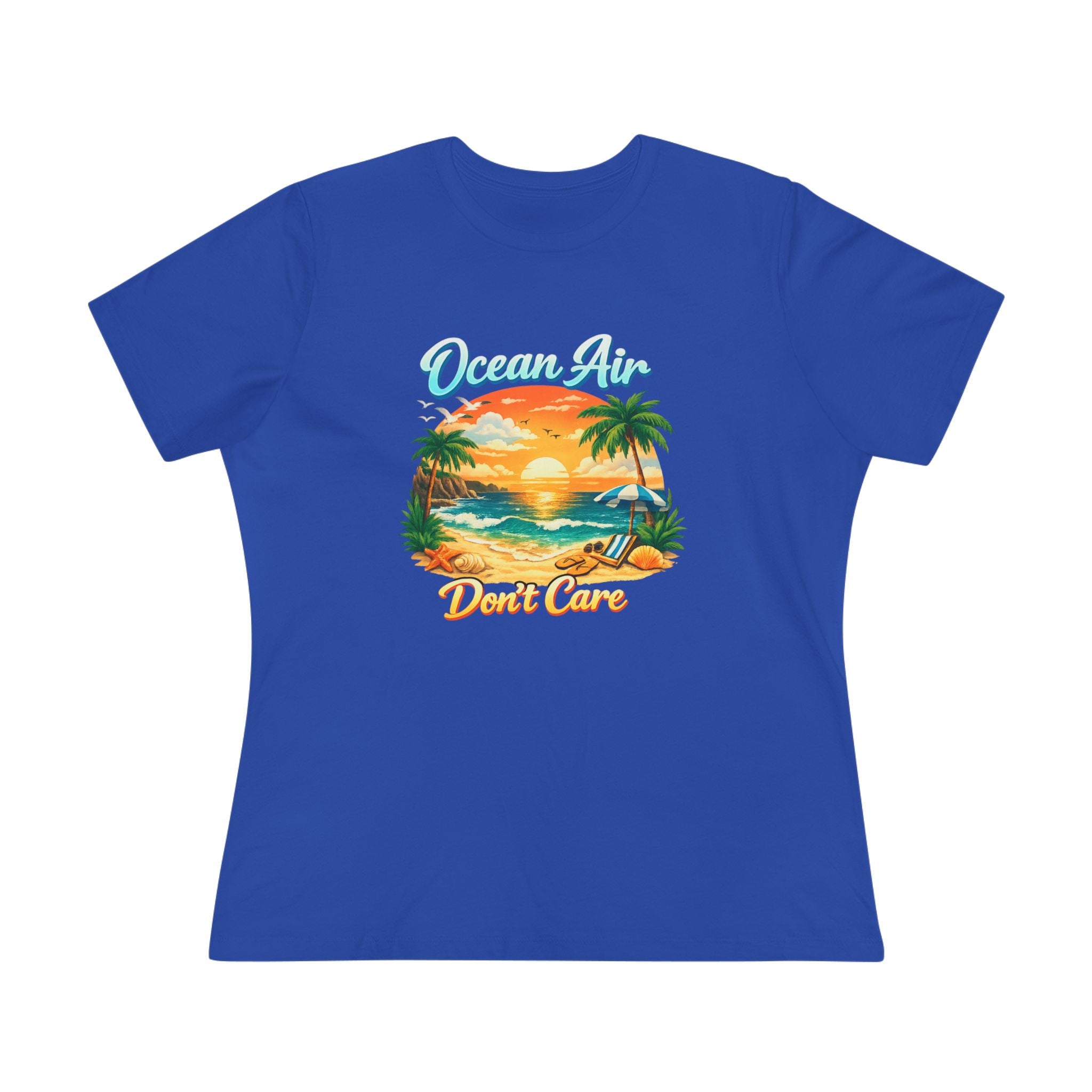 Ocean Air Don't Care Women's Cotton Tee