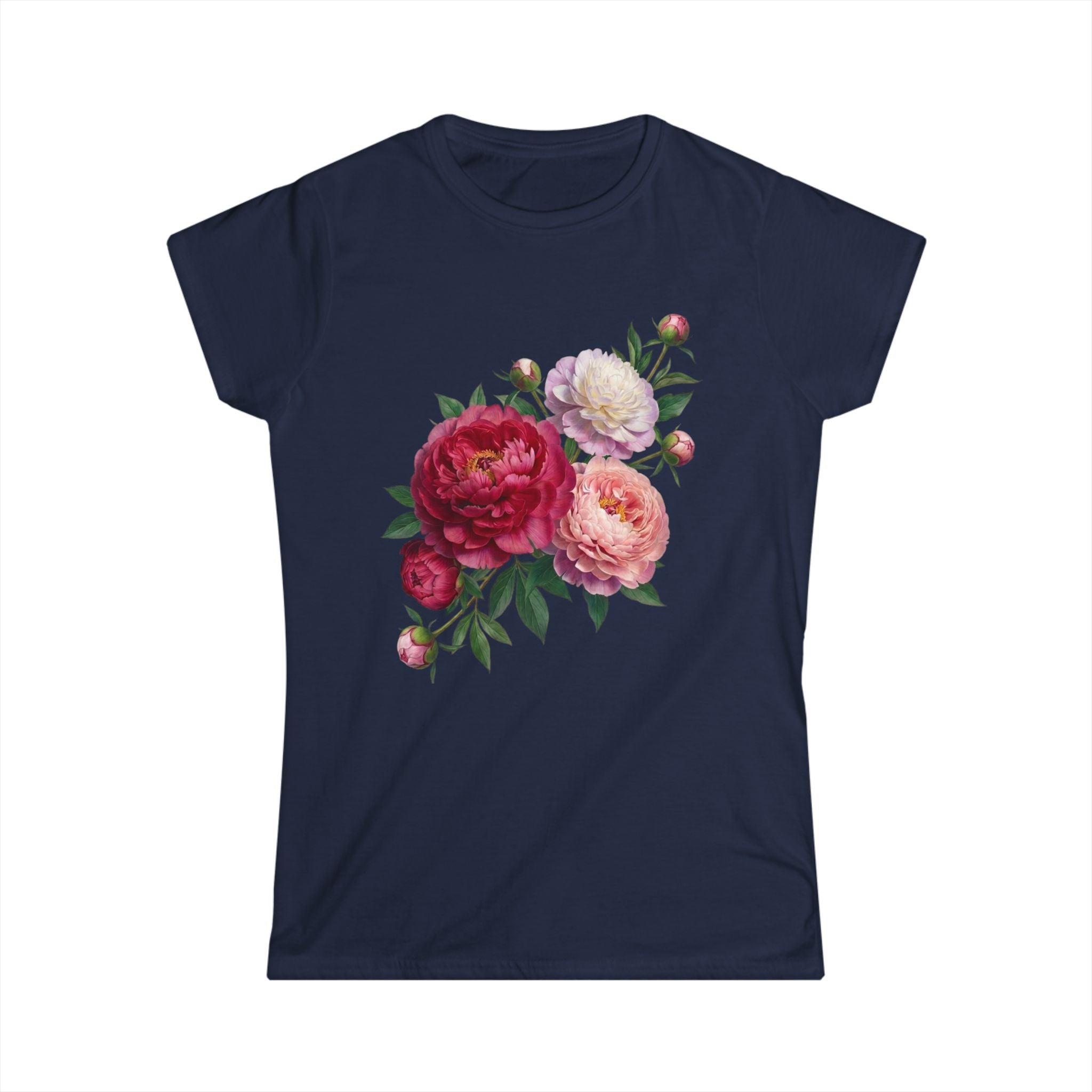 Peonies Bouquet Women's Softstyle Tee