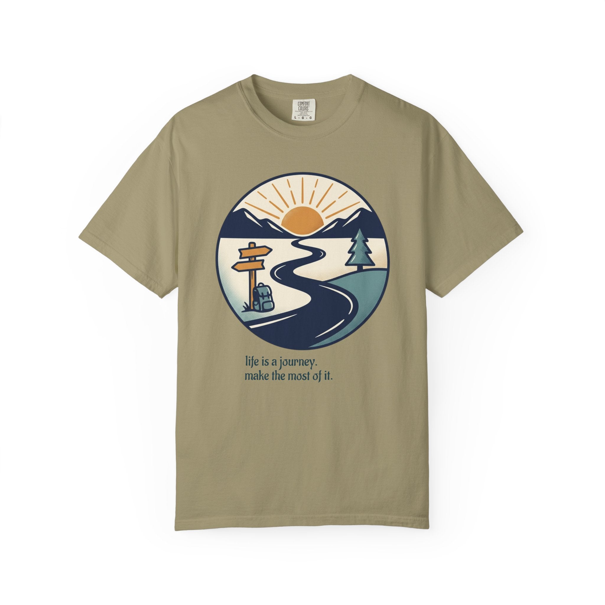 Life Is a Journey Unisex Garment-Dyed Tee
