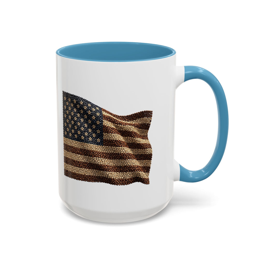 4th of July Accent Mug — Two‑Tone Ceramic (11oz & 15oz)