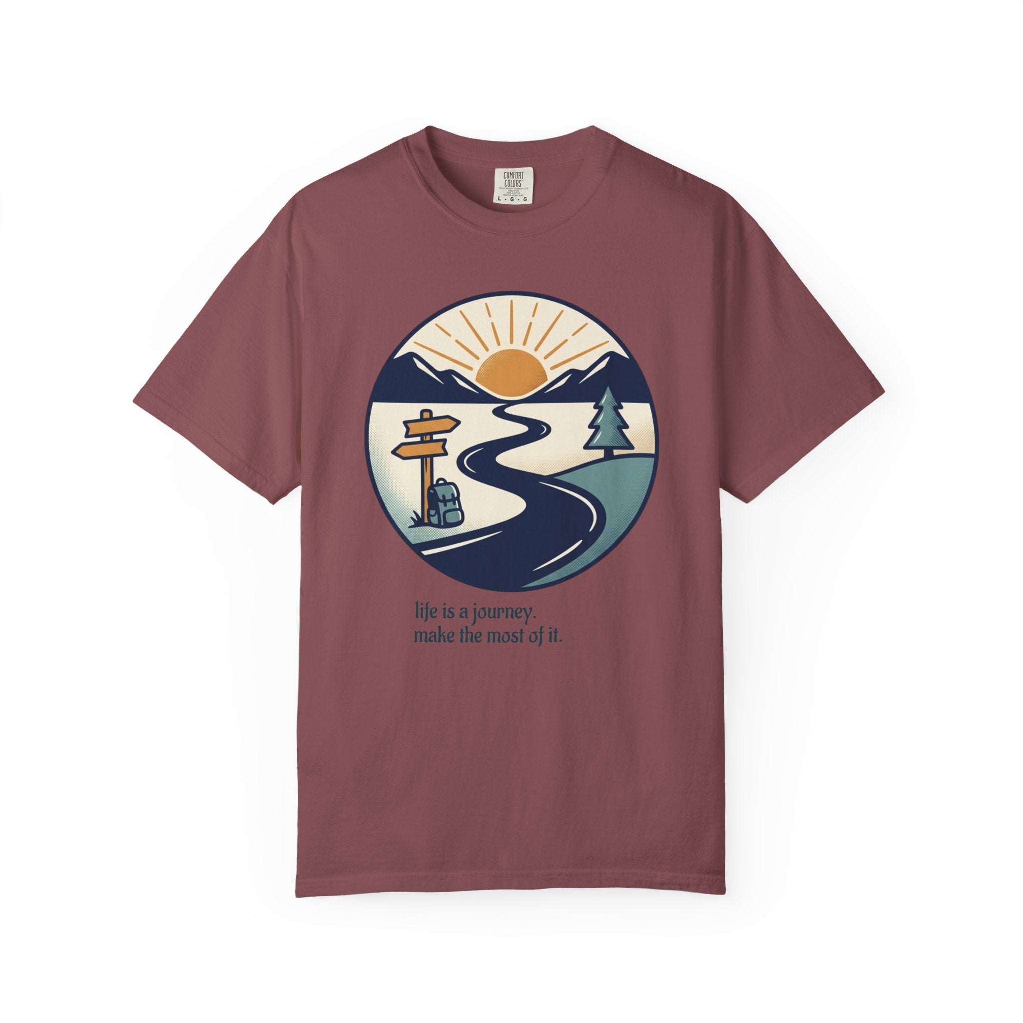 Life Is a Journey Unisex Garment-Dyed Tee