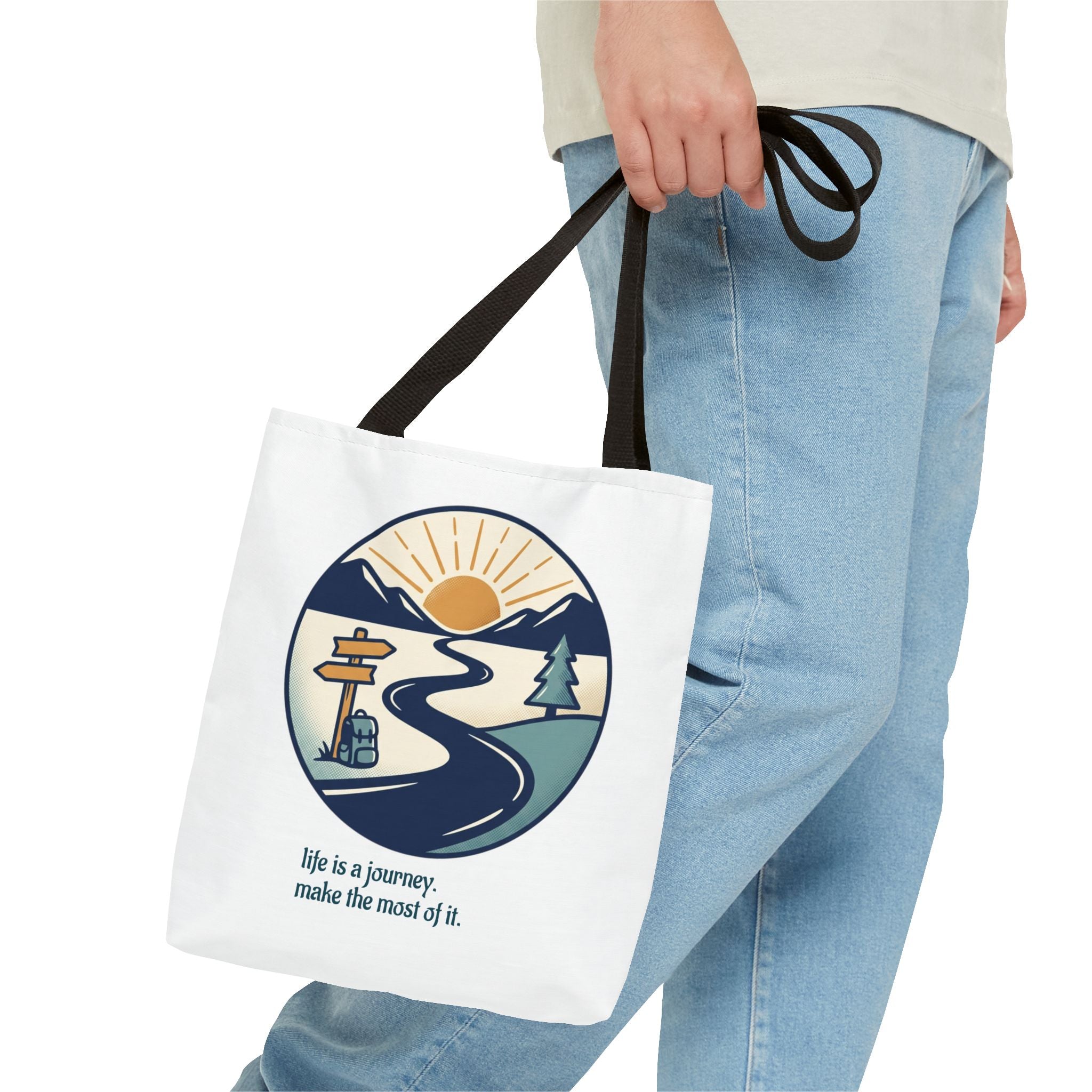 Tote Bag — All‑Over Print, Durable Polyester (3 Sizes)