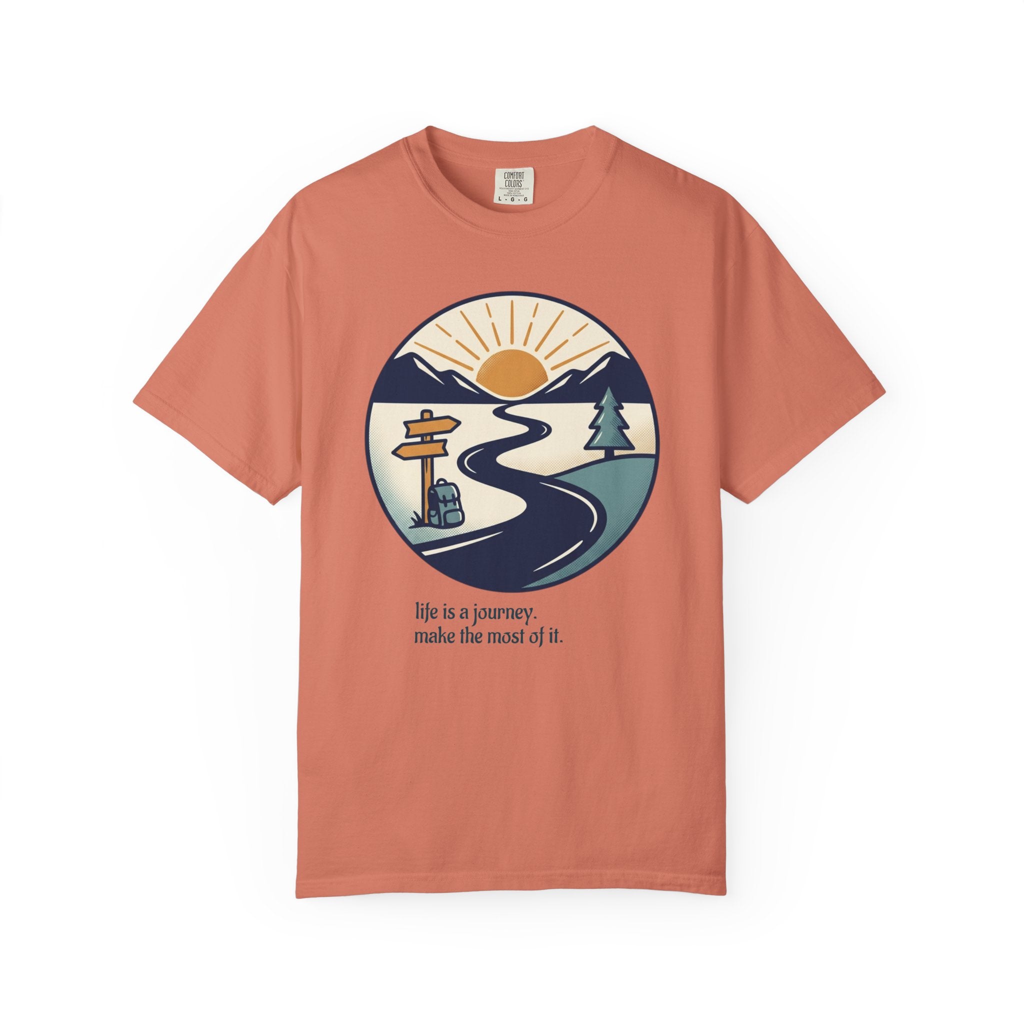 Life Is a Journey Unisex Garment-Dyed Tee