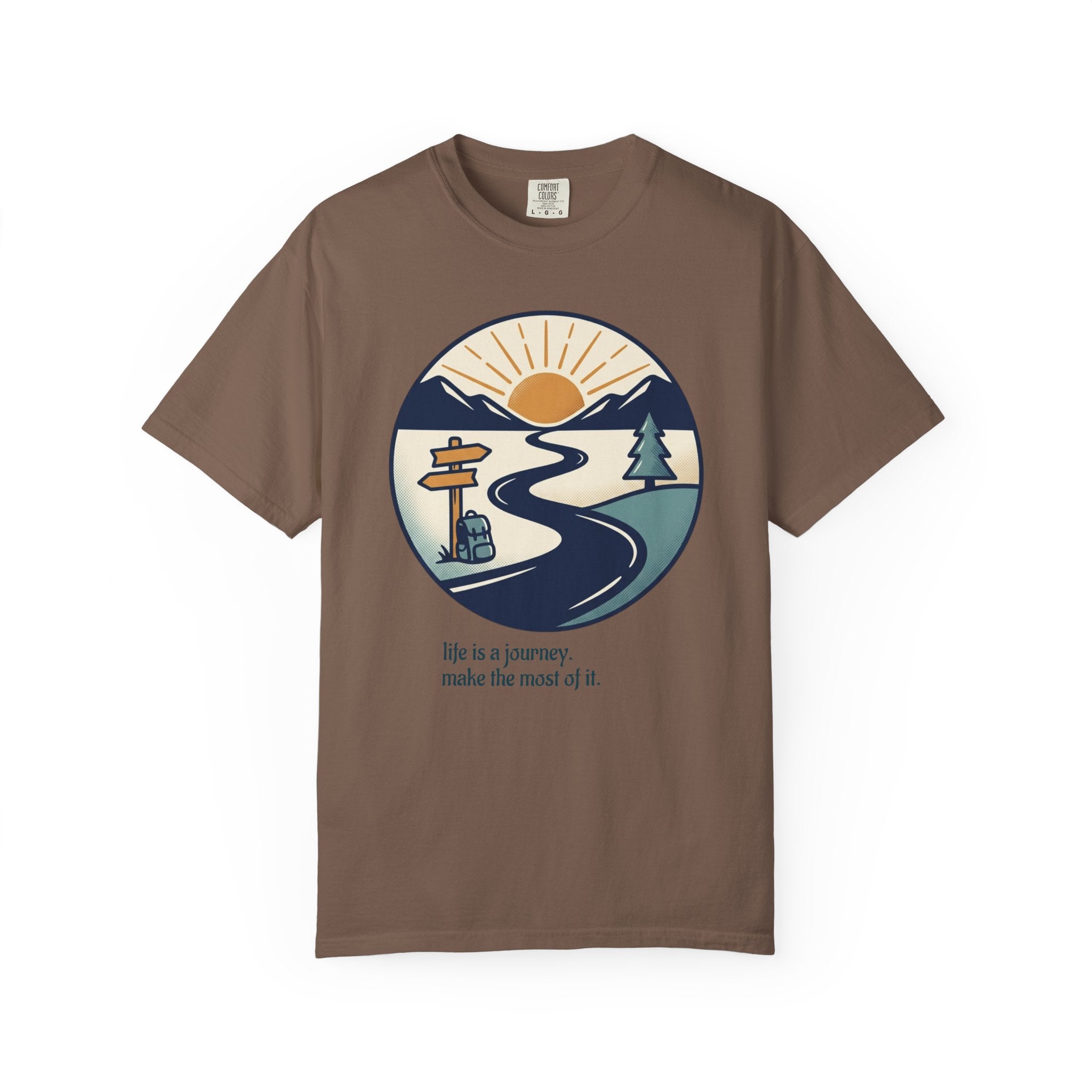 Life Is a Journey Unisex Garment-Dyed Tee