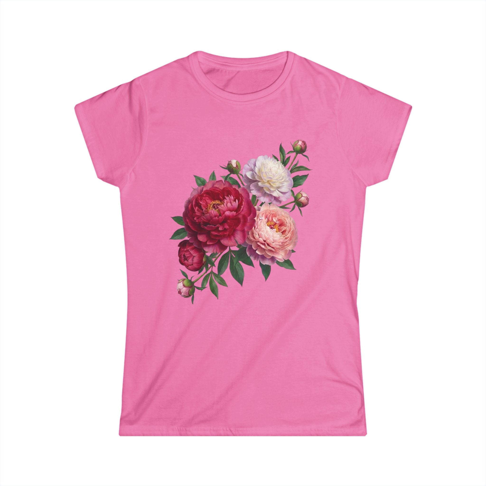 Peonies Bouquet Women's Softstyle Tee