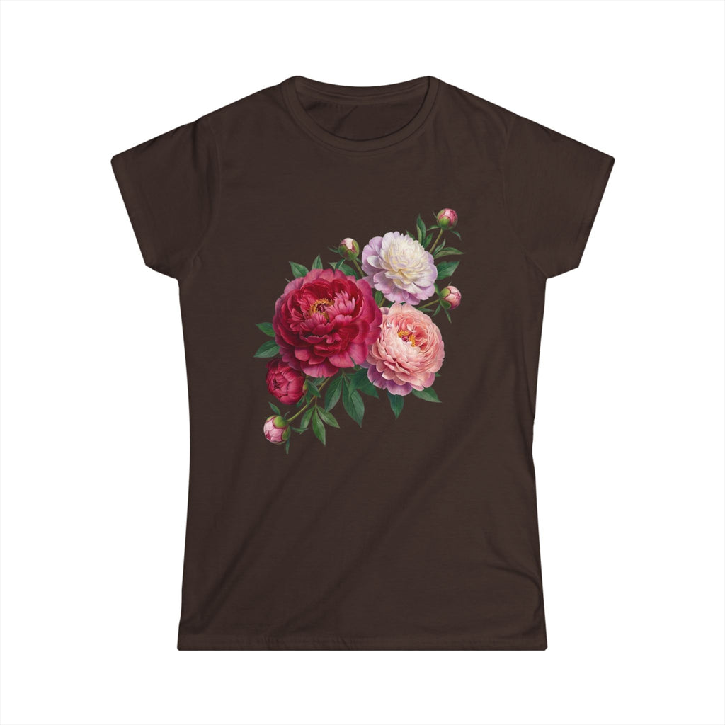 Peonies Bouquet Women's Softstyle Tee