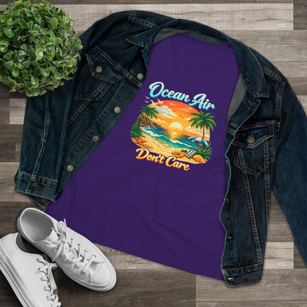 Ocean Air Don't Care Women's Cotton Tee