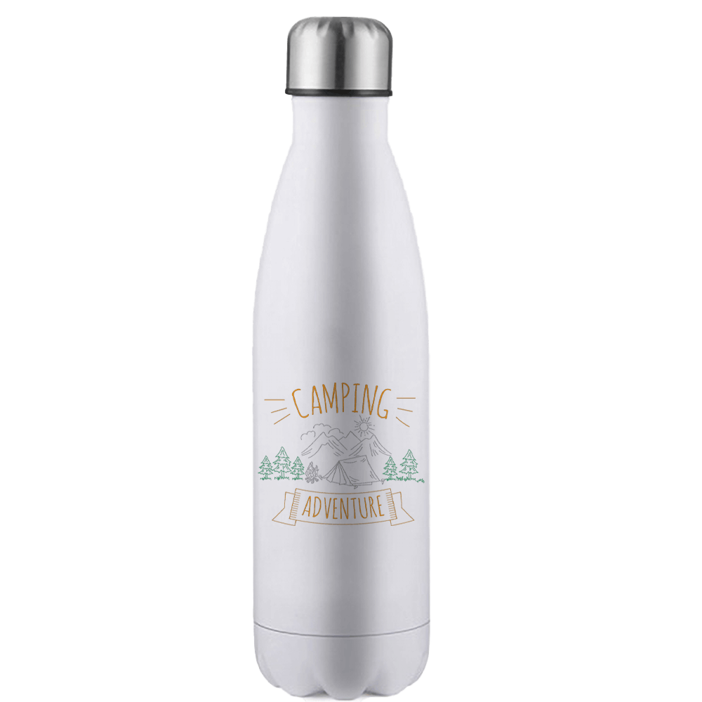 Camping Adventure 17oz Insulated Stainless Steel Water Bottle | UV Printed