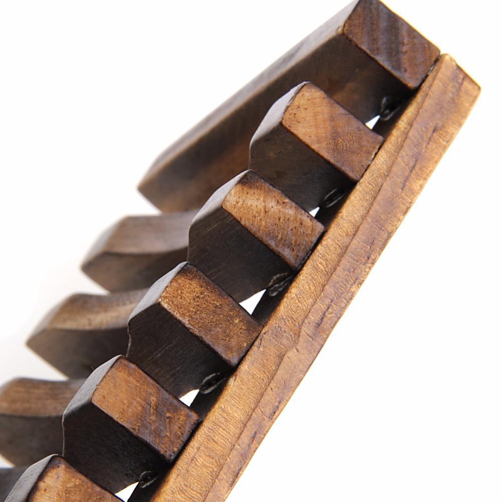 Handcrafted Wooden Soap Dish | Natural Dark Wood | Soap Saver
