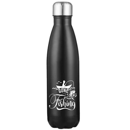 Gone Fishing 17oz Insulated Stainless Steel Water Bottle | UV Printed
